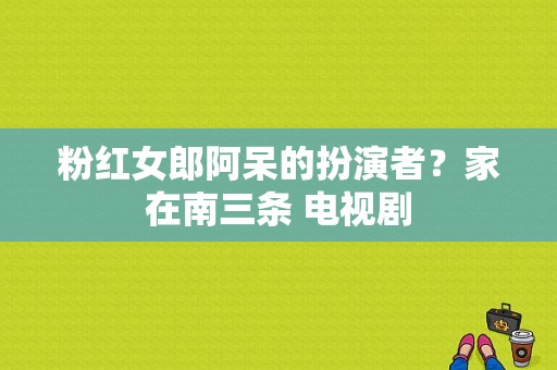 粉红女郎阿呆的扮演者？家在南三条 电视剧