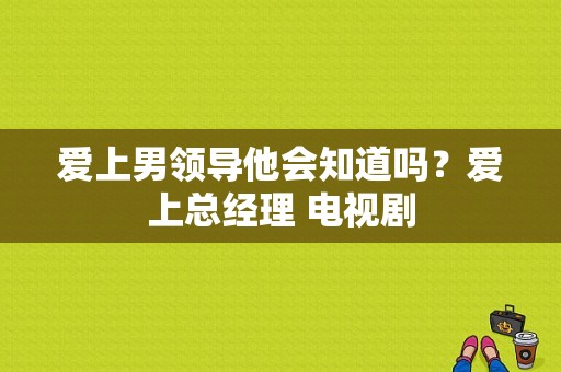 爱上男领导他会知道吗？爱上总经理 电视剧