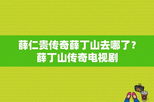 薛仁贵传奇薛丁山去哪了？薛丁山传奇电视剧