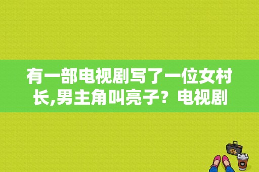 有一部电视剧写了一位女村长,男主角叫亮子？电视剧女村官-图1