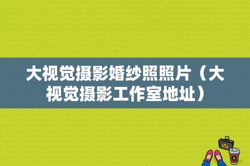 大视觉摄影婚纱照照片（大视觉摄影工作室地址）