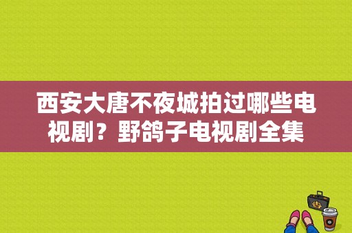 西安大唐不夜城拍过哪些电视剧？野鸽子电视剧全集