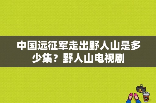 中国远征军走出野人山是多少集？野人山电视剧