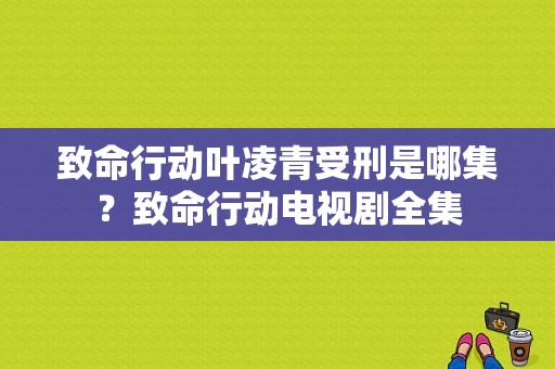 致命行动叶凌青受刑是哪集？致命行动电视剧全集