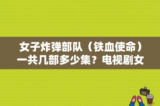 女子炸弹部队（铁血使命）一共几部多少集？电视剧女子炸弹部队