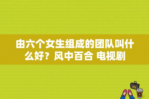 由六个女生组成的团队叫什么好？风中百合 电视剧