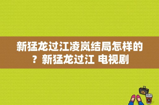 新猛龙过江凌岚结局怎样的？新猛龙过江 电视剧