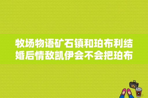 牧场物语矿石镇和珀布利结婚后情敌凯伊会不会把珀布利带走？婚姻物语 电视剧-图1