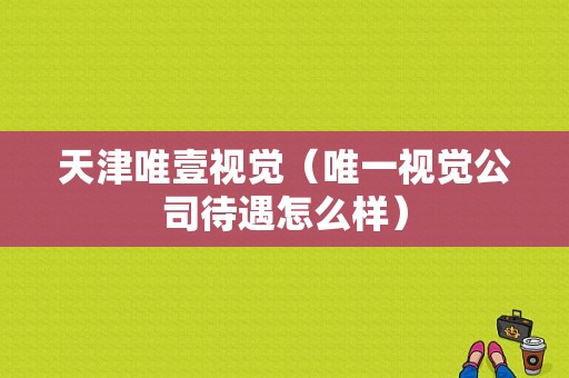 天津唯壹视觉（唯一视觉公司待遇怎么样）-图1