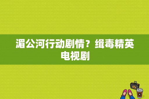 湄公河行动剧情？缉毒精英电视剧-图1