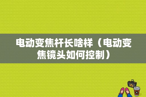 电动变焦杆长啥样（电动变焦镜头如何控制）-图1